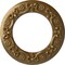 Ekena Millwork Ribbon with Bow Ceiling Medallion (Canopies up to 7 1/2"), 12 1/4"OD x 7 1/2"ID x 7/8"P, Pale Gold CM12RIPAS - alternate 1